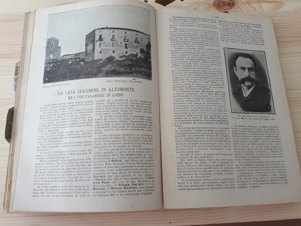 Almanacco del 1909, collezione privata di Michele Ruperto sommelier