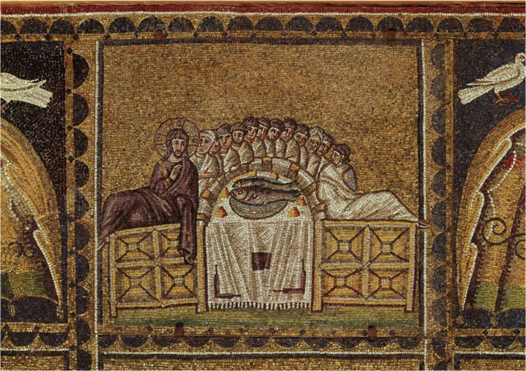 Ultima Cena, mosaico di Sant’Apollinare Nuovo a Ravenna