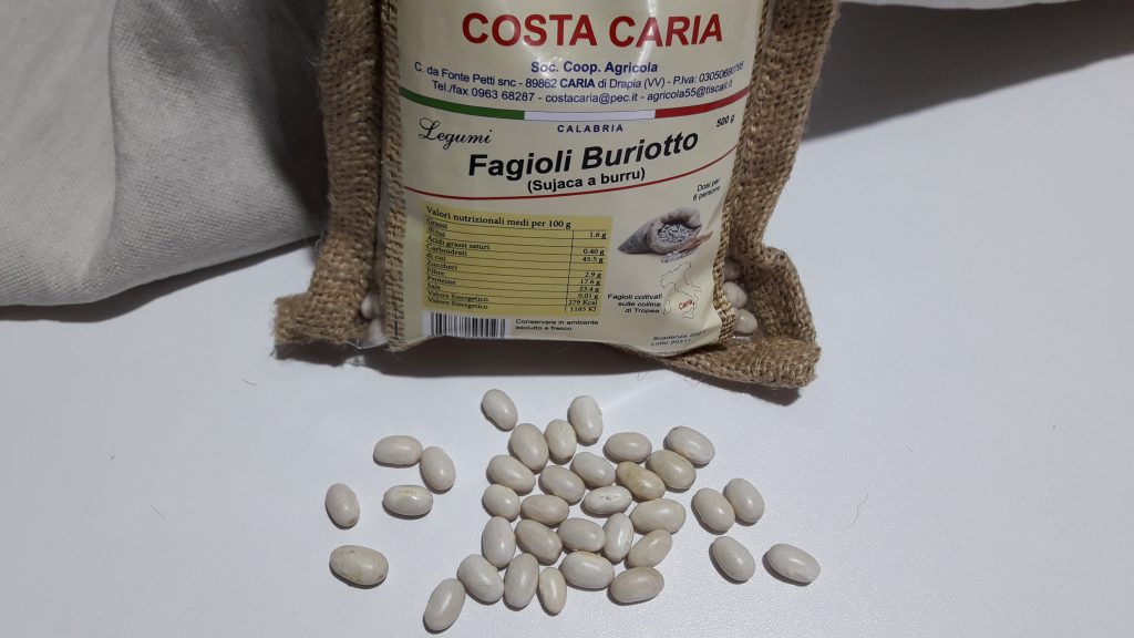 Sujaca di Caria a burru fagioli buriotto 