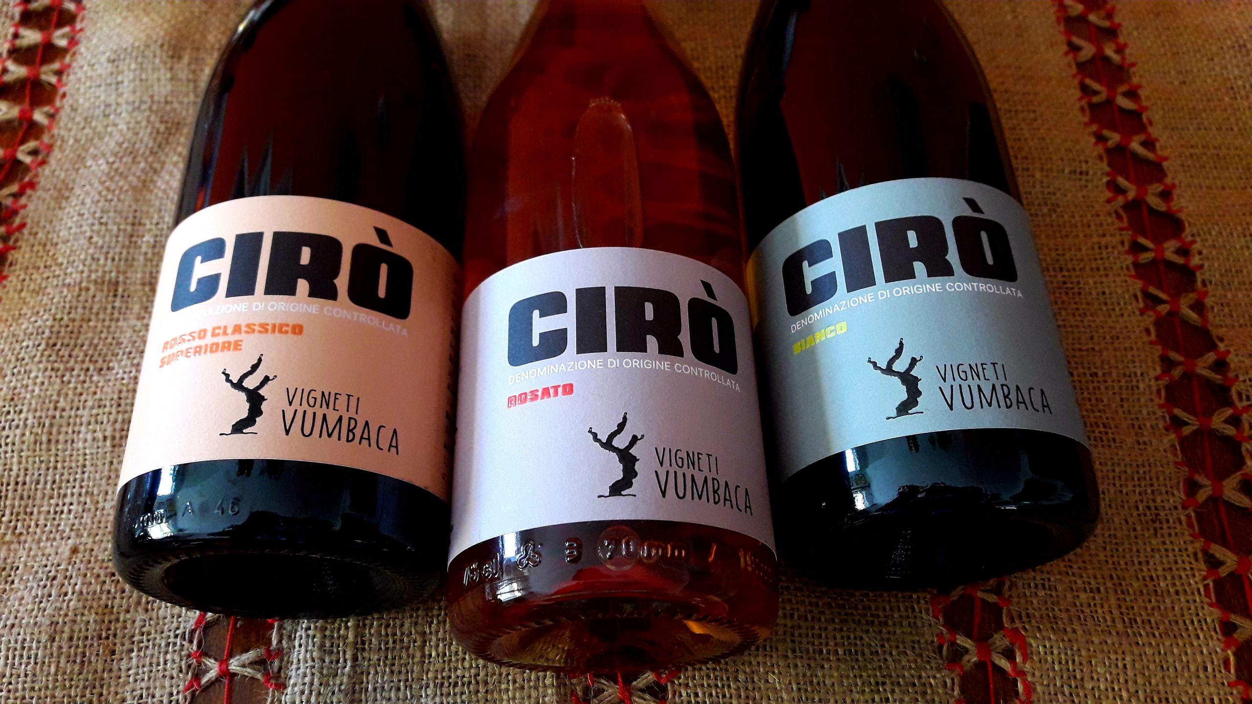 Cirò DOC Rosso Classico Superiore Bianco Rosato Vigneti Vumbaca