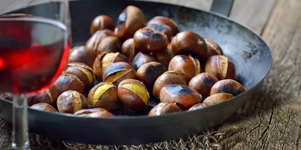 Vino novello e castagne San Martino